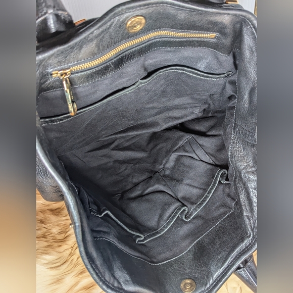 Chloe Ethel Geniue Leather Bag Large Shoulder Tote Black Gold Handbag - Picture 11 of 11